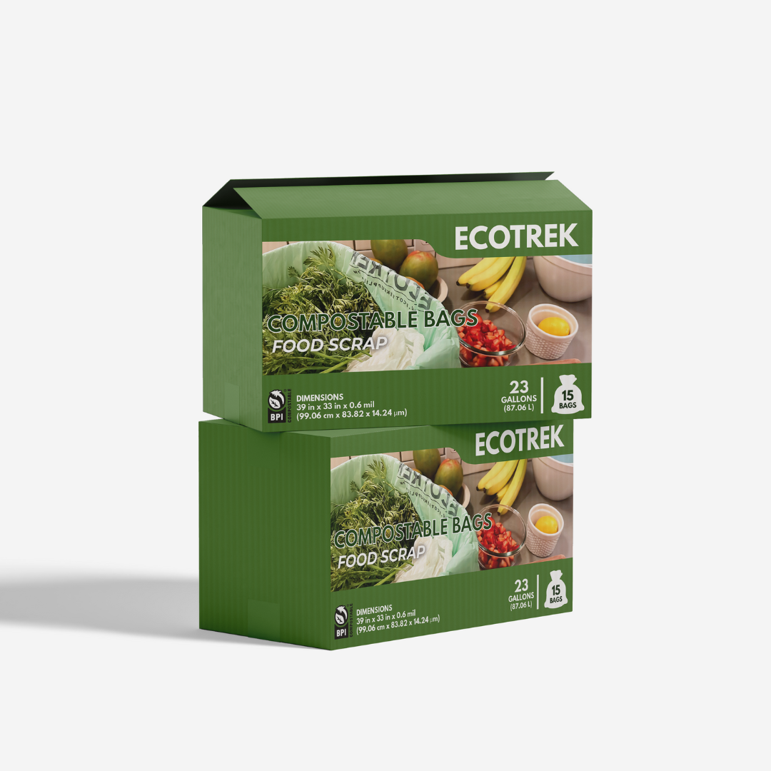 COMPOSTABLE BAGS–  Large Food Scrap Bags (23 Gallon / 87.06L)  – 15 Count