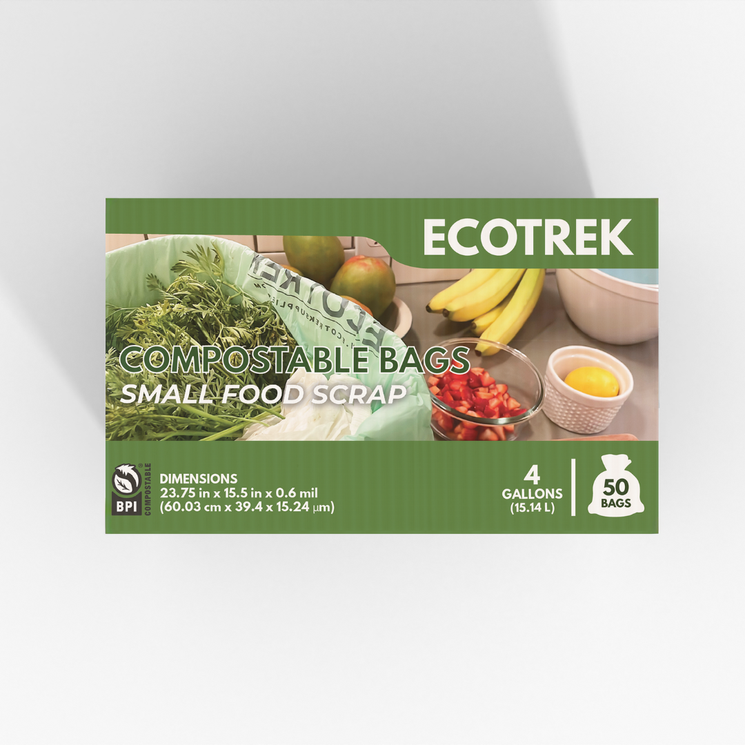 COMPOSTABLE BAGS – Small Food Scrap Bags (4 Gal / 15.14L) – 50 Count