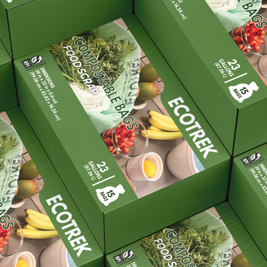 COMPOSTABLE BAGS–  Large Food Scrap Bags (23 Gallon / 87.06L)  – 15 Count