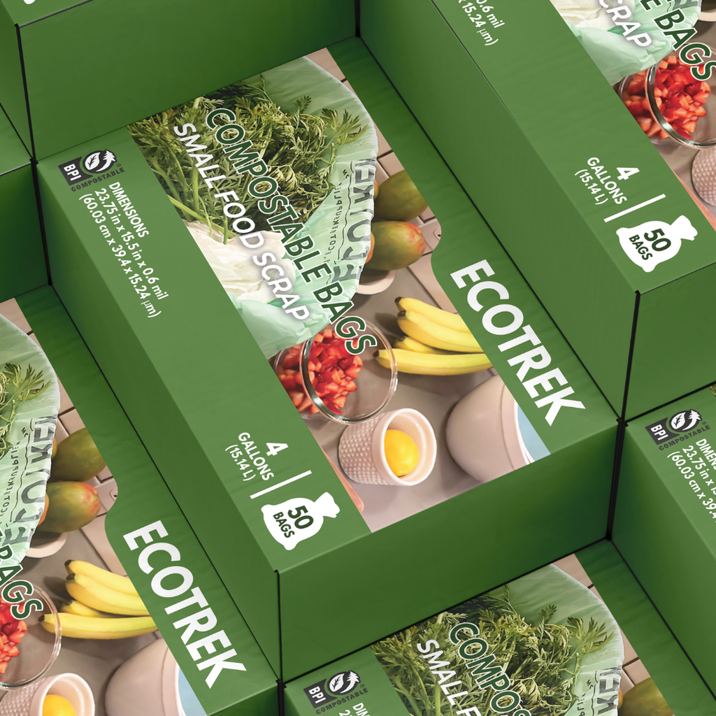 COMPOSTABLE BAGS – Small Food Scrap Bags (4 Gal / 15.14L) – 50 Count